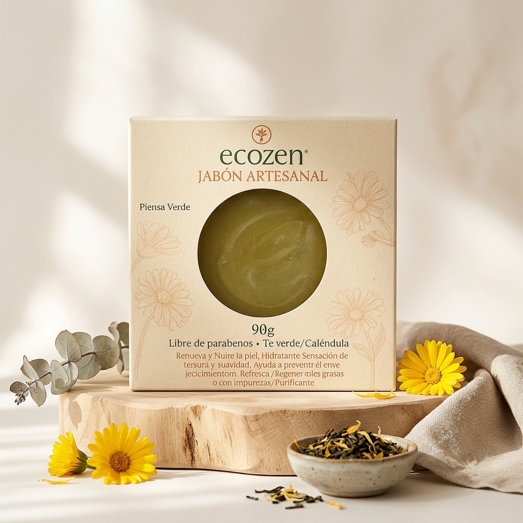 Jabón natural Té verde - Image 4